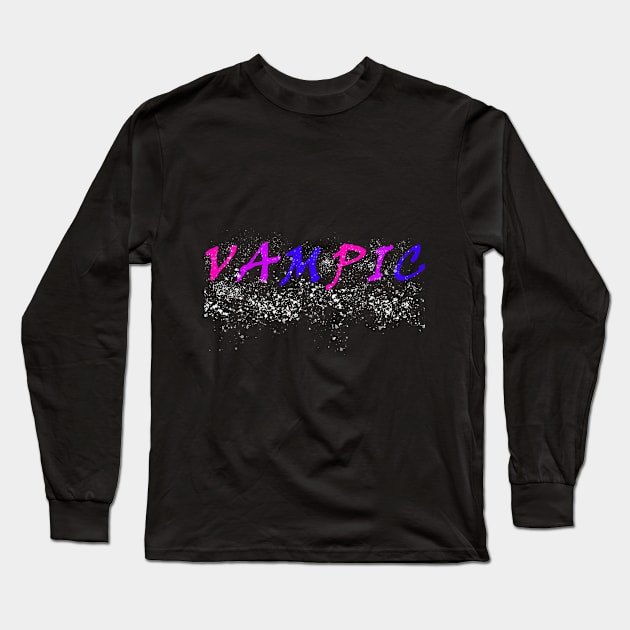 Bi-Pride Vampic Long Sleeve T-Shirt by NegovansteinAlumni